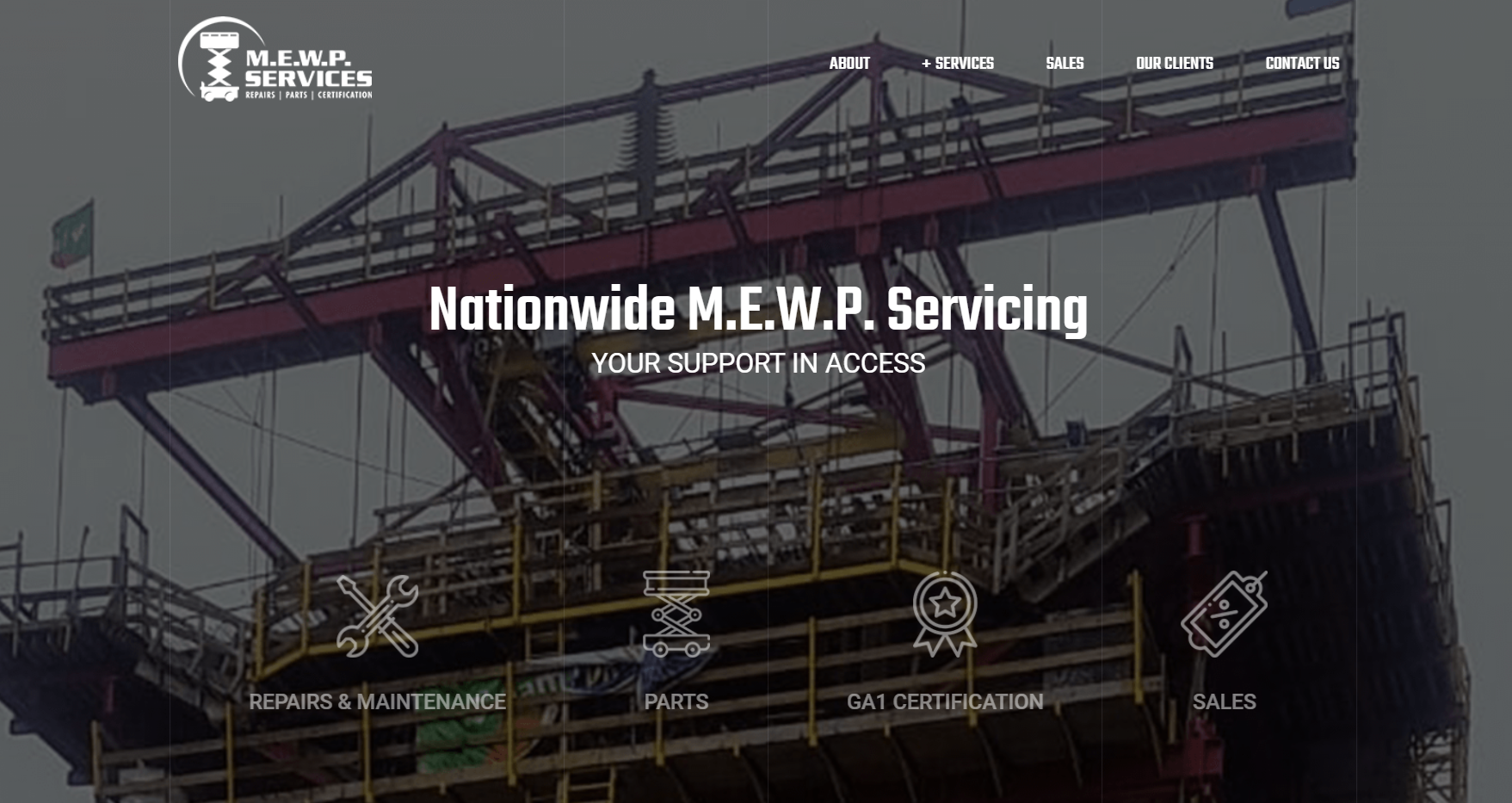 MEWP SERVICES Website Design in Wexford