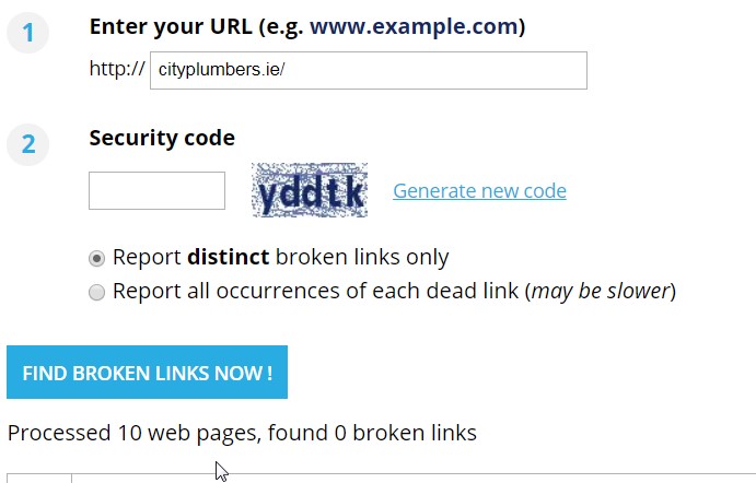 Online Broken Link Checker @ Digital Sales