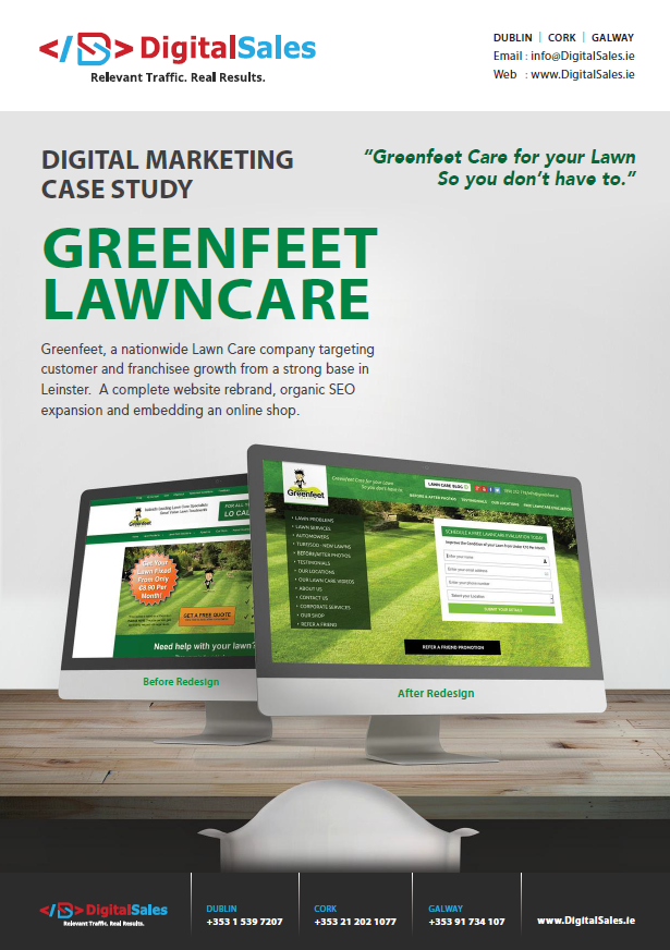 Digital Sales - Marketing Case Study - Greenfeet Lawncare