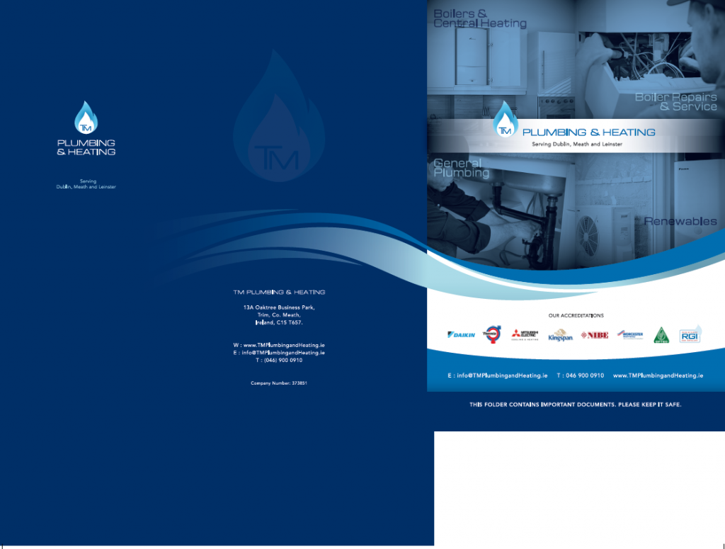 TM Plumbing & Heating - A4 Folder