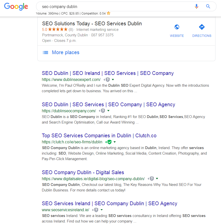 Best SEO Company in Ireland!!!  Yes, it has to be Digital Sales!