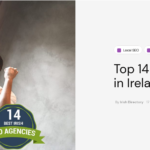 Great News!! Digital Sales have been awarded as a Top SEO Agency in Ireland…well done to the SEO Team.